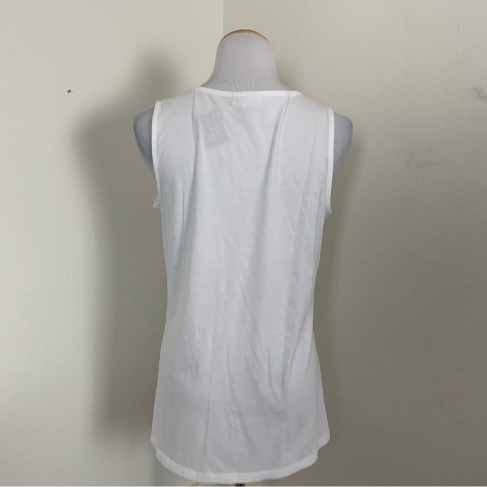 NWT J. Jill Embroidered Floral Tank Top Womens XS Tassel Modal Colorful Shirt - Picture 5 of 14